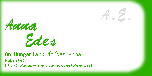 anna edes business card